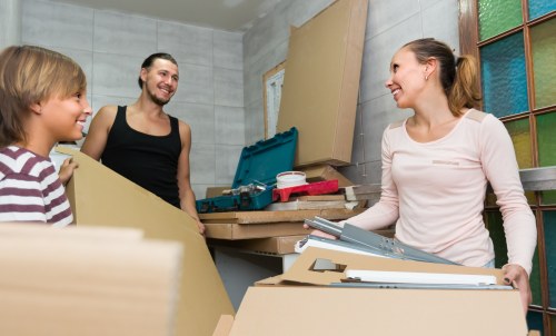 Moving truck service preparing for a Brompton residential relocation