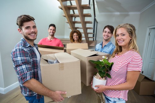 Removal van service for Brompton home moves on a local street