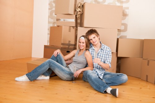 Man and van service helping with a local move in Brompton