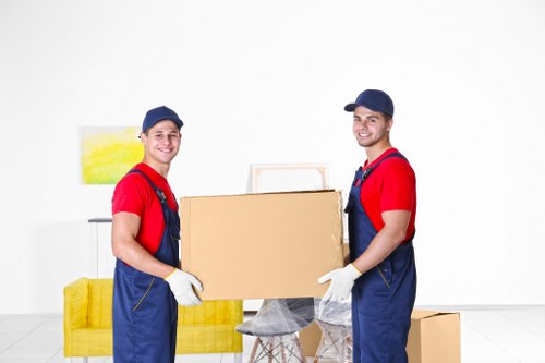 Office relocation using a moving truck in Brompton