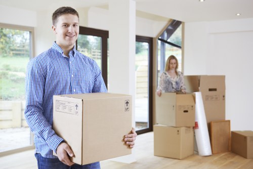 Professional removal team handling a residential move in Brompton
