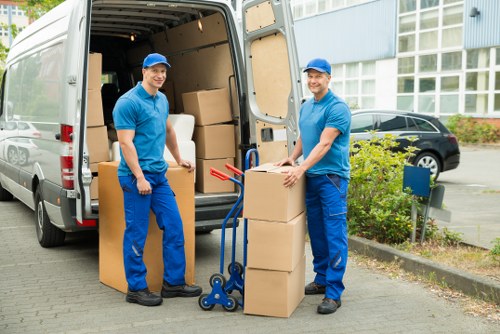 Careful handling of office furniture during a Brompton relocation